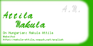 attila makula business card